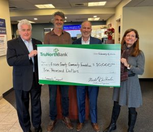 A check donation to Essex County Foundation.