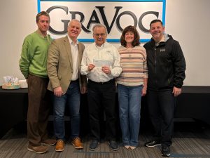 A check donation to Peabody Education Foundation from from our charitable giving program, The Giving Tree. 