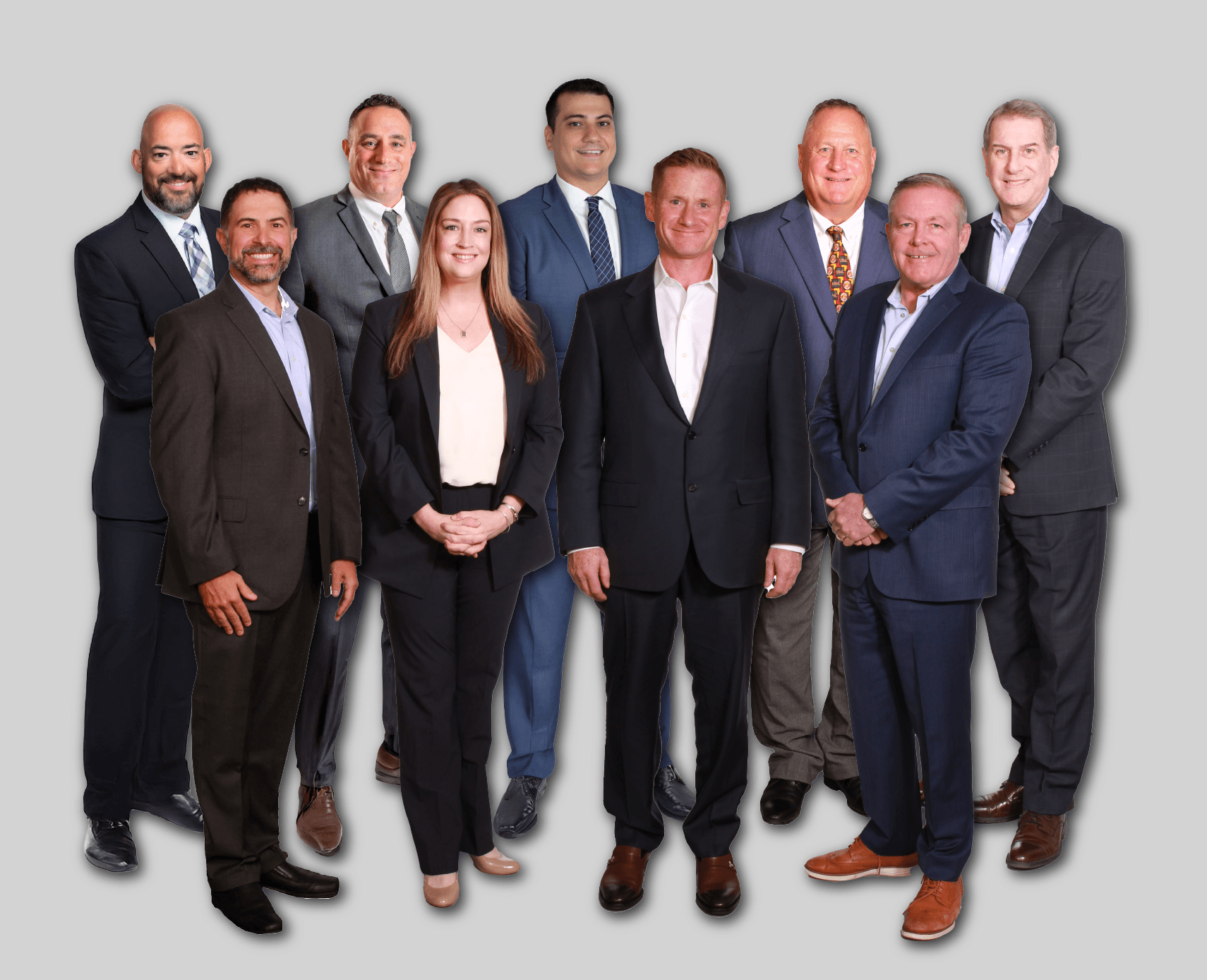 A groupshot of the TruNorth Bank commercial lending team.