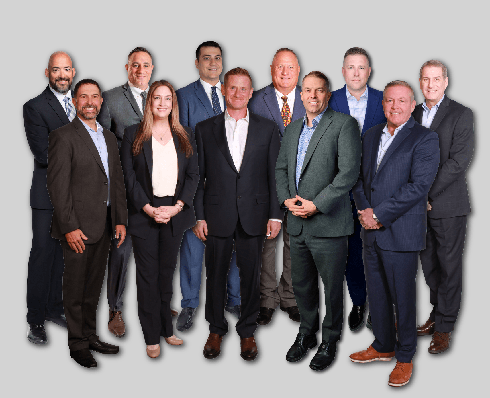 A groupshot of the TruNorth Bank commercial lending team.