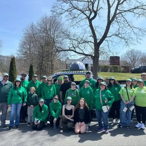 TruNorth Bank employees at the Abington St. Patrick's Day parade.